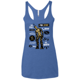 T-Shirts Vintage Royal / X-Small Groot Famous Quotes Women's Triblend Racerback Tank