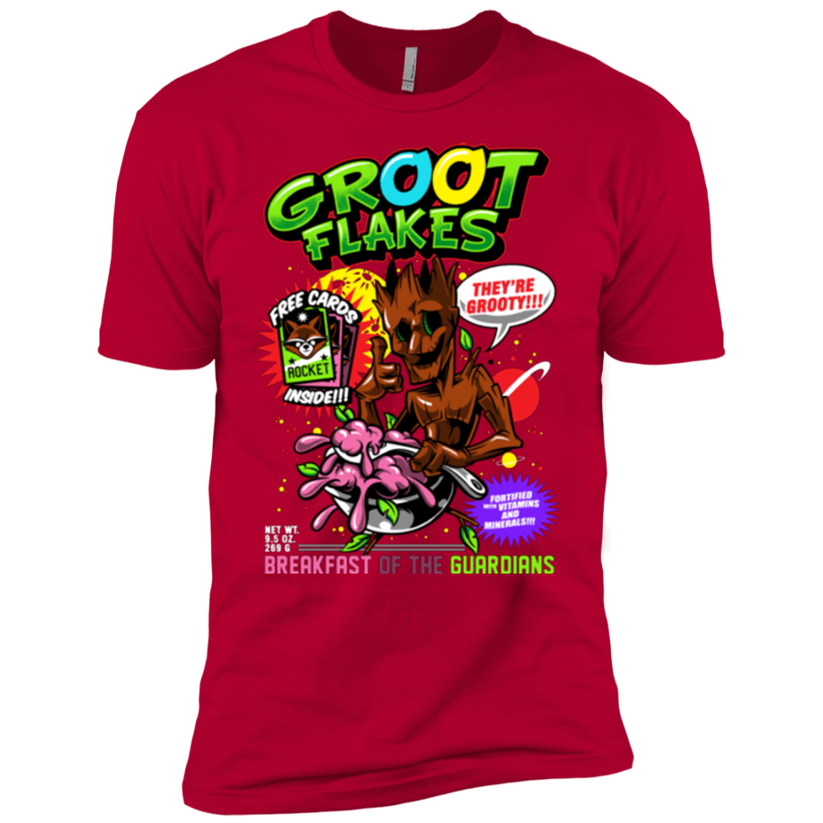 T-Shirts Red / YXS Groot Flakes Boys Premium T-Shirt