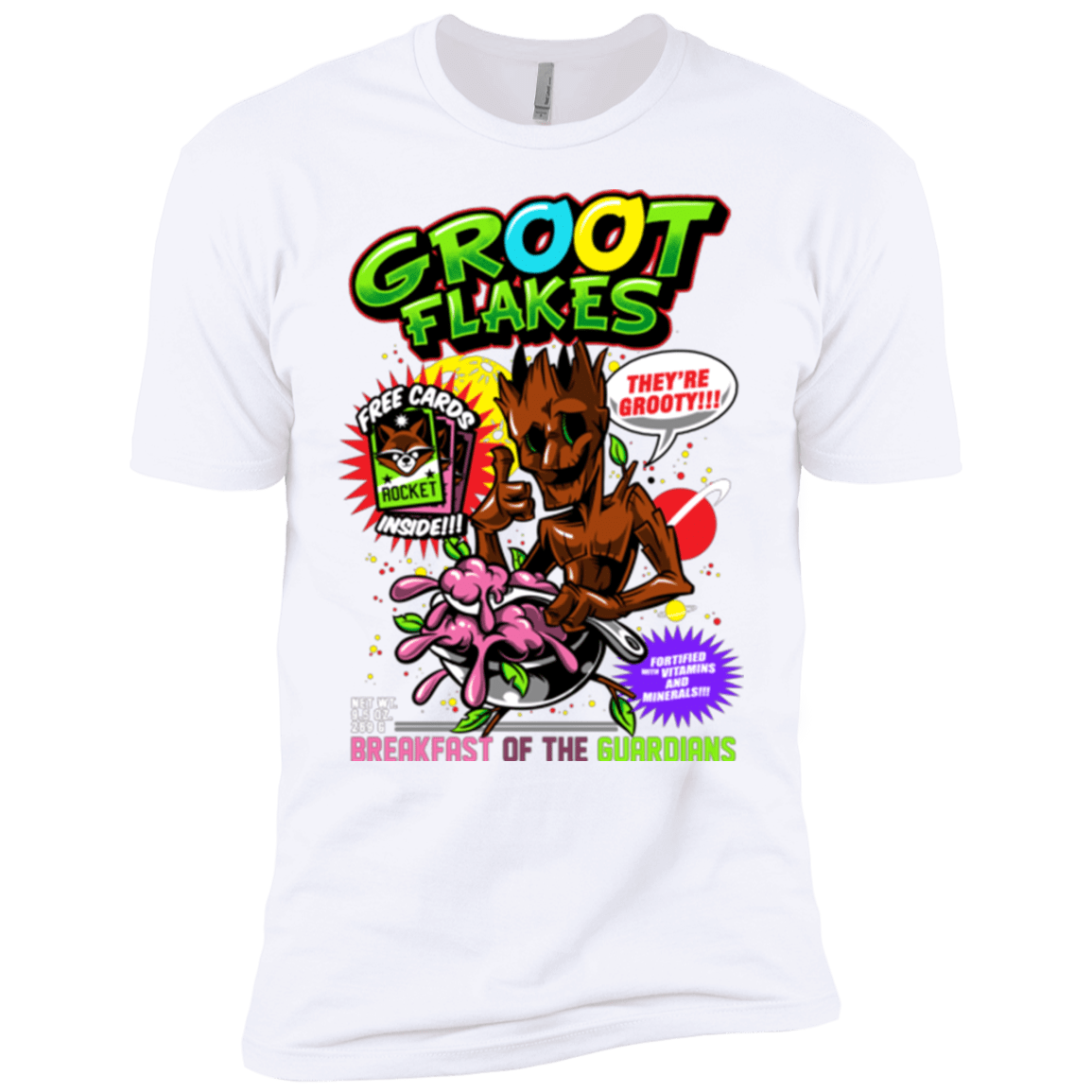 T-Shirts White / YXS Groot Flakes Boys Premium T-Shirt