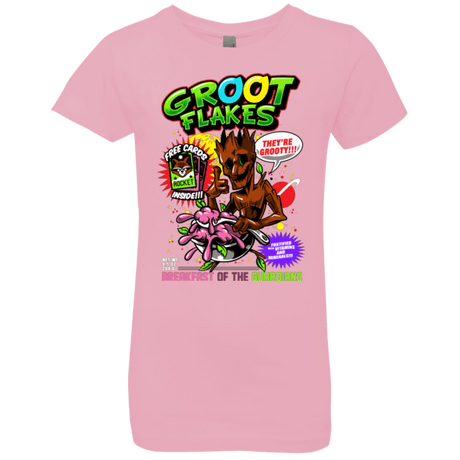 T-Shirts Light Pink / YXS Groot Flakes Girls Premium T-Shirt