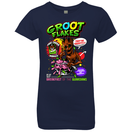 T-Shirts Midnight Navy / YXS Groot Flakes Girls Premium T-Shirt