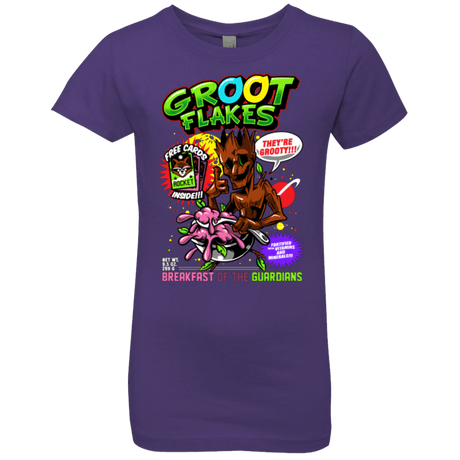 T-Shirts Purple Rush / YXS Groot Flakes Girls Premium T-Shirt