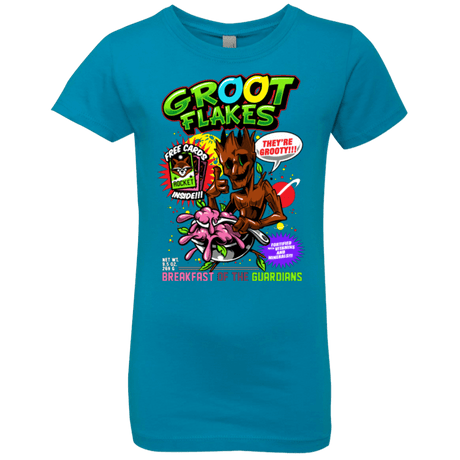 T-Shirts Turquoise / YXS Groot Flakes Girls Premium T-Shirt