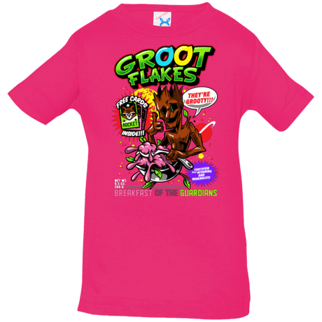 T-Shirts Hot Pink / 6 Months Groot Flakes Infant PremiumT-Shirt