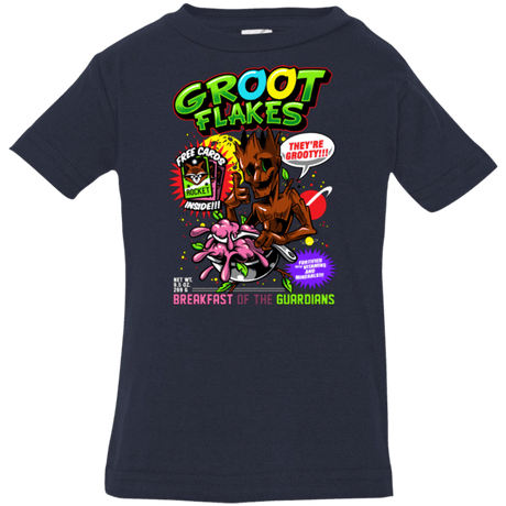 T-Shirts Navy / 6 Months Groot Flakes Infant PremiumT-Shirt