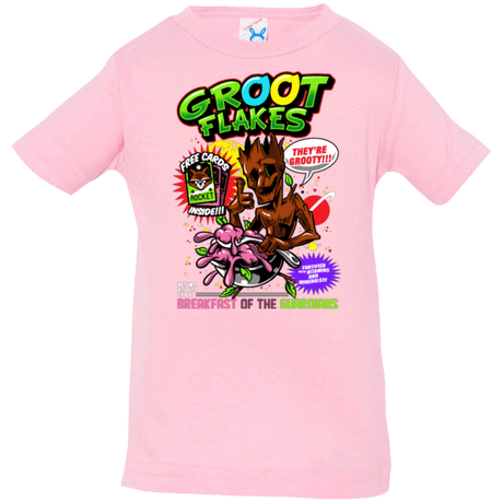 T-Shirts Pink / 6 Months Groot Flakes Infant PremiumT-Shirt