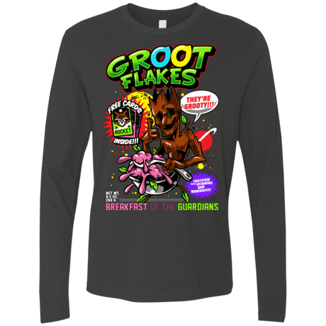 T-Shirts Heavy Metal / Small Groot Flakes Men's Premium Long Sleeve