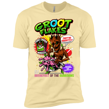 T-Shirts Banana Cream / X-Small Groot Flakes Men's Premium T-Shirt