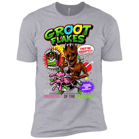 T-Shirts Heather Grey / X-Small Groot Flakes Men's Premium T-Shirt