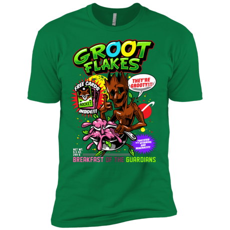 T-Shirts Kelly Green / X-Small Groot Flakes Men's Premium T-Shirt