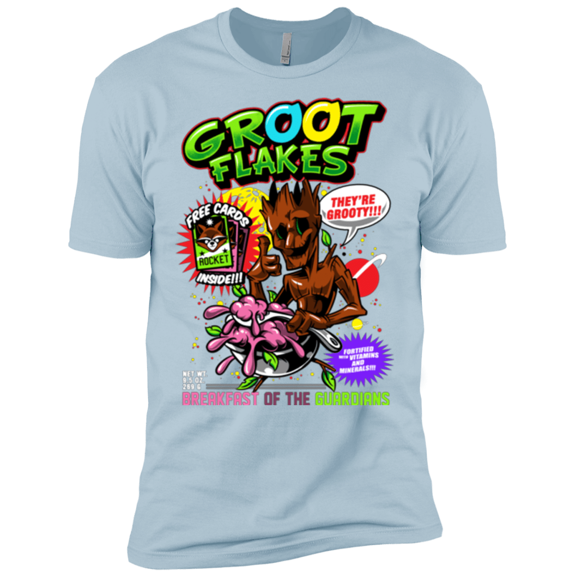 T-Shirts Light Blue / X-Small Groot Flakes Men's Premium T-Shirt