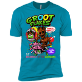 T-Shirts Turquoise / X-Small Groot Flakes Men's Premium T-Shirt