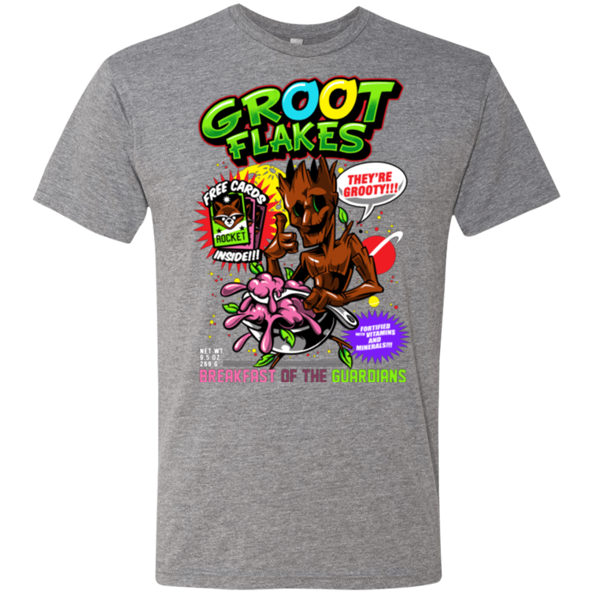 T-Shirts Premium Heather / Small Groot Flakes Men's Triblend T-Shirt