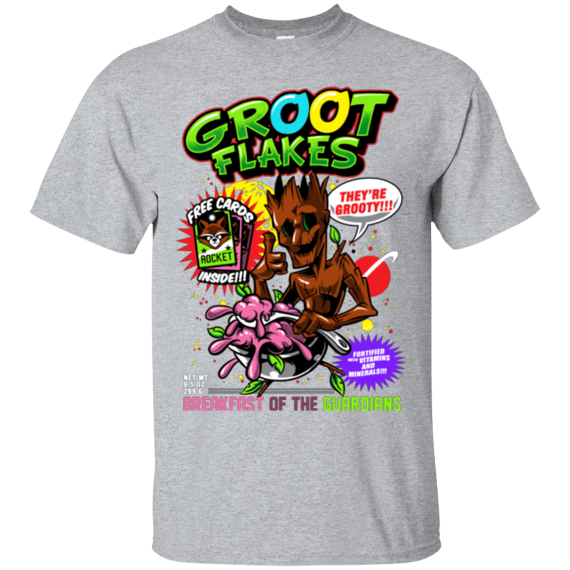 T-Shirts Sport Grey / Small Groot Flakes T-Shirt