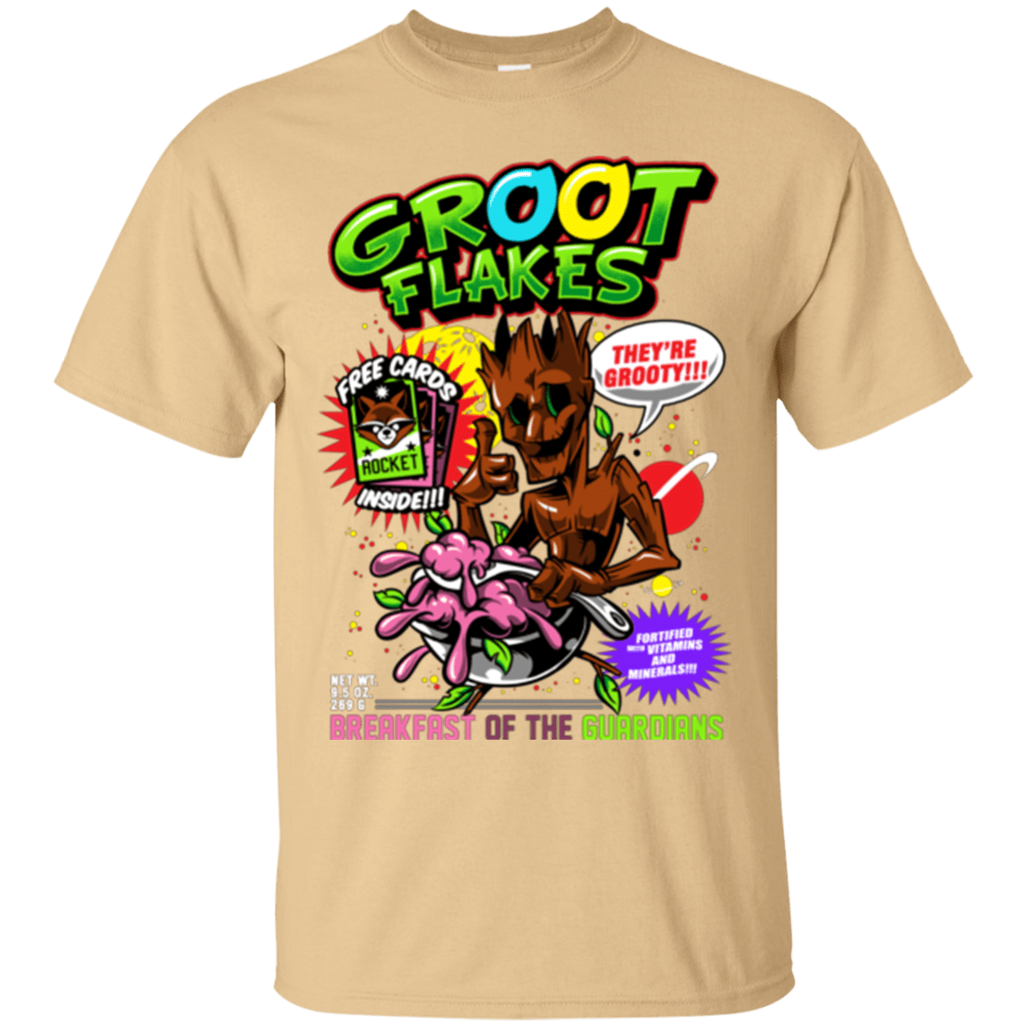 T-Shirts Vegas Gold / Small Groot Flakes T-Shirt