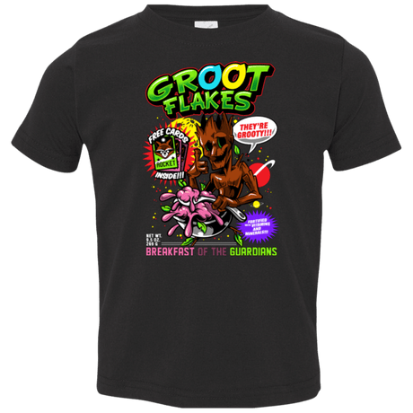 T-Shirts Black / 2T Groot Flakes Toddler Premium T-Shirt