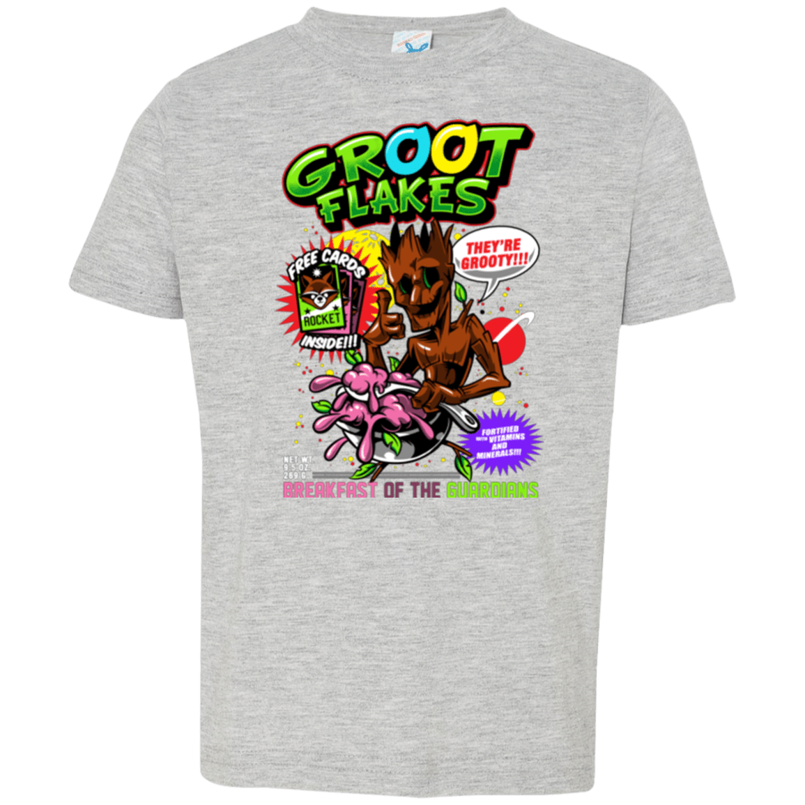 T-Shirts Heather / 2T Groot Flakes Toddler Premium T-Shirt