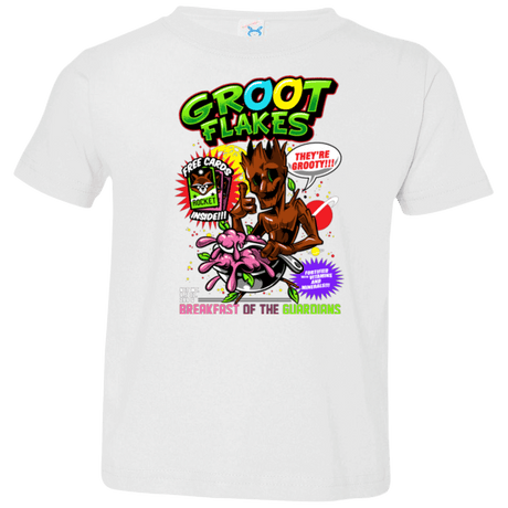 T-Shirts White / 2T Groot Flakes Toddler Premium T-Shirt