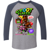 T-Shirts Premium Heather/ Vintage Navy / X-Small Groot Flakes Triblend 3/4 Sleeve