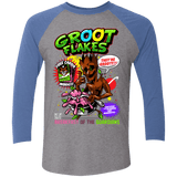 T-Shirts Premium Heather/ Vintage Royal / X-Small Groot Flakes Triblend 3/4 Sleeve