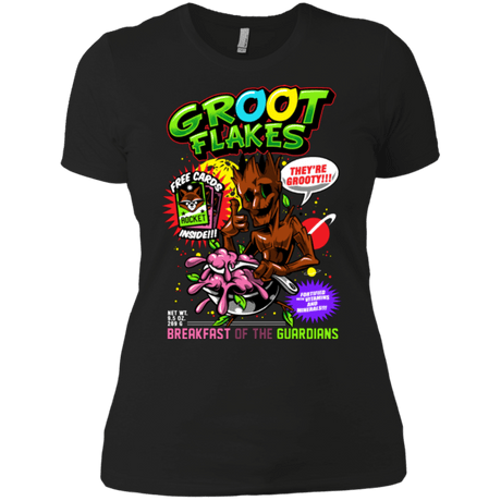 T-Shirts Black / X-Small Groot Flakes Women's Premium T-Shirt