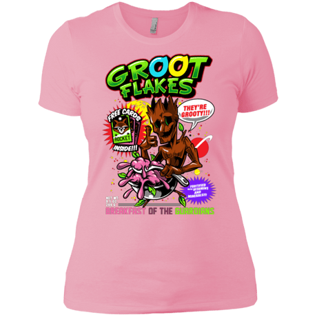 T-Shirts Light Pink / X-Small Groot Flakes Women's Premium T-Shirt