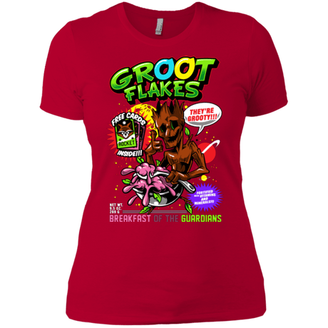 T-Shirts Red / X-Small Groot Flakes Women's Premium T-Shirt