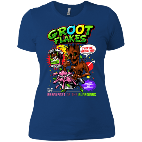 T-Shirts Royal / X-Small Groot Flakes Women's Premium T-Shirt