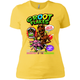 T-Shirts Vibrant Yellow / X-Small Groot Flakes Women's Premium T-Shirt