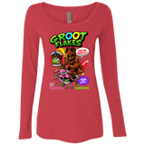 T-Shirts Vintage Red / Small Groot Flakes Women's Triblend Long Sleeve Shirt