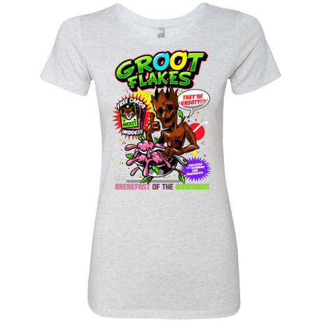 T-Shirts Heather White / Small Groot Flakes Women's Triblend T-Shirt