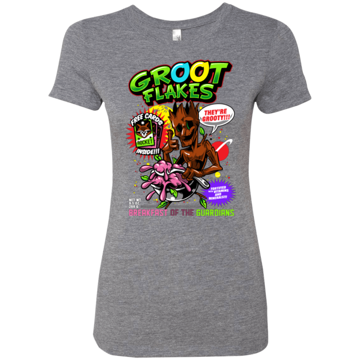 T-Shirts Premium Heather / Small Groot Flakes Women's Triblend T-Shirt