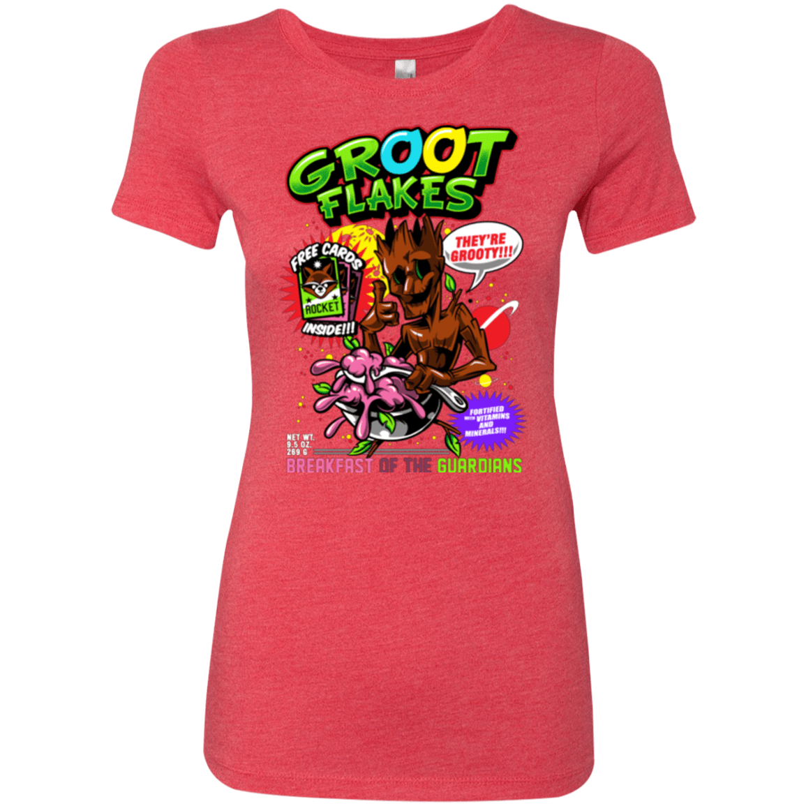 T-Shirts Vintage Red / Small Groot Flakes Women's Triblend T-Shirt