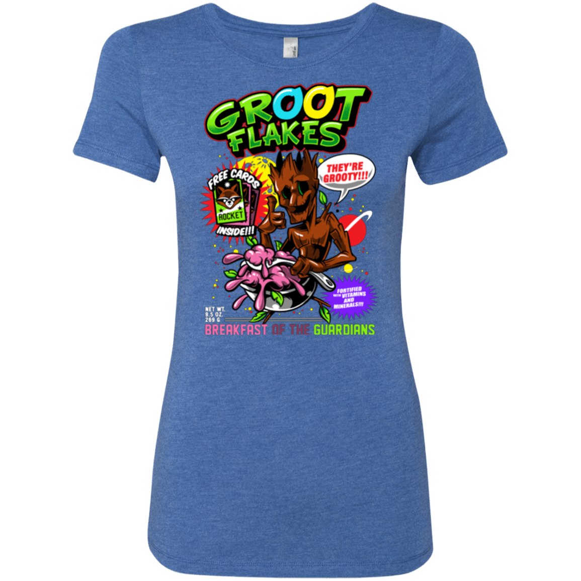 T-Shirts Vintage Royal / Small Groot Flakes Women's Triblend T-Shirt