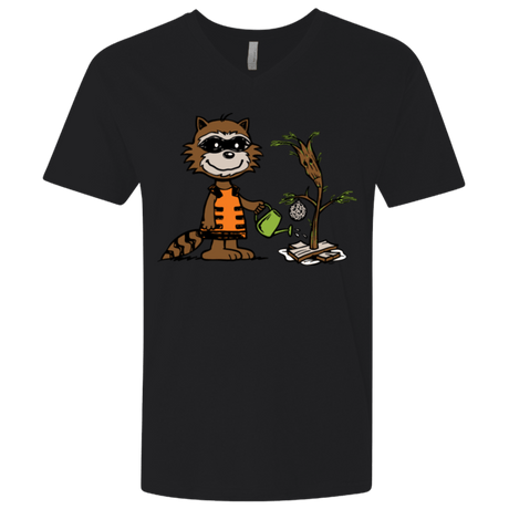 T-Shirts Black / X-Small Groot Grief Men's Premium V-Neck