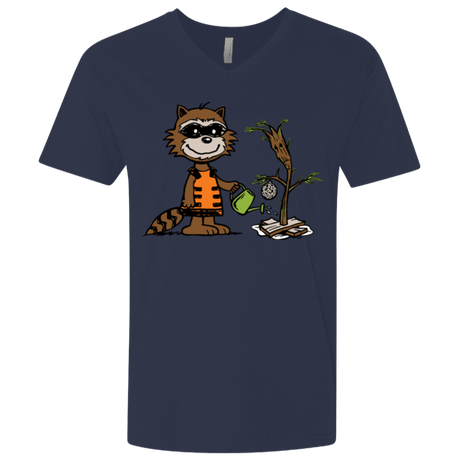T-Shirts Midnight Navy / X-Small Groot Grief Men's Premium V-Neck