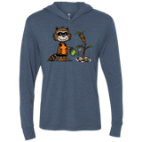 T-Shirts Indigo / X-Small Groot Grief Triblend Long Sleeve Hoodie Tee