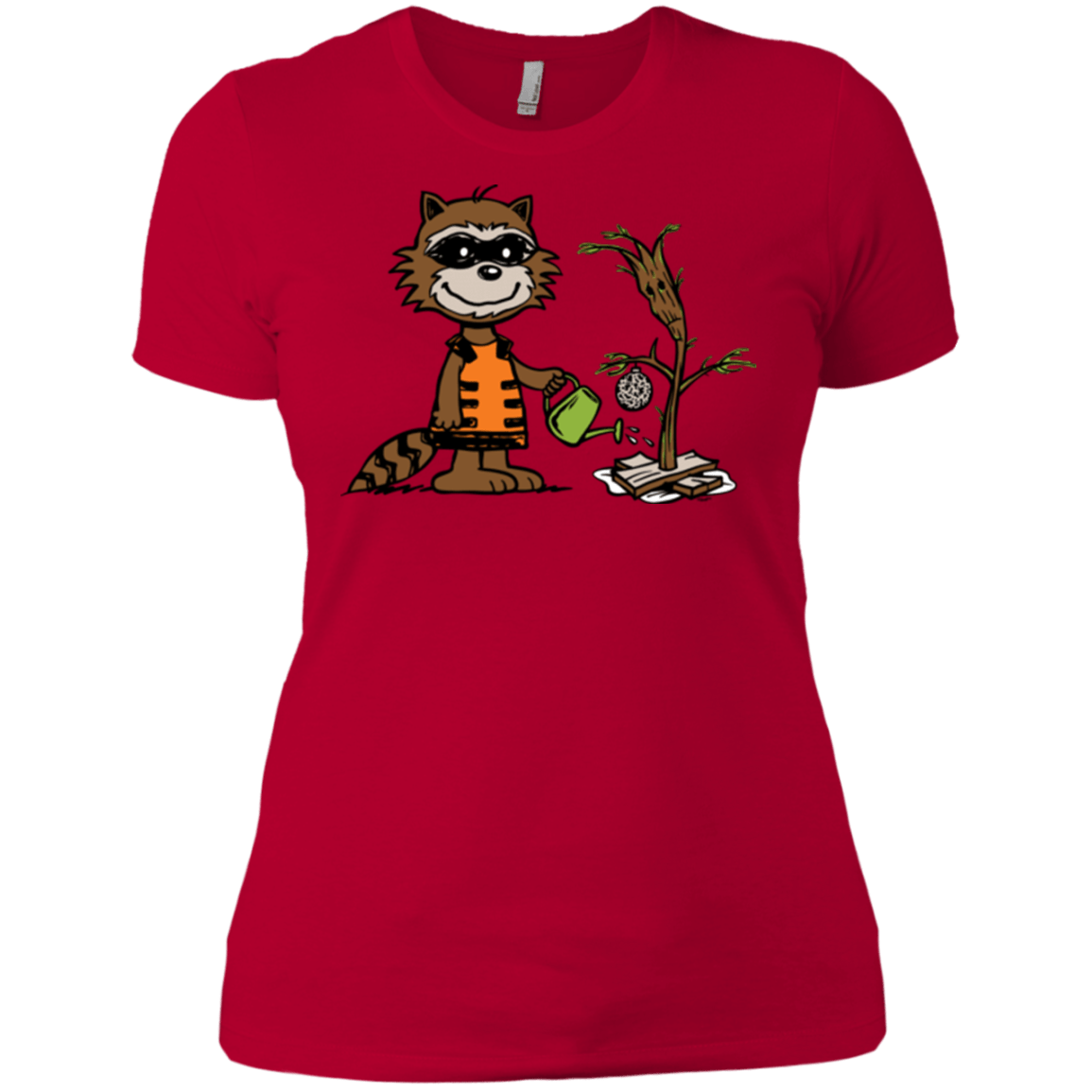 T-Shirts Red / X-Small Groot Grief Women's Premium T-Shirt