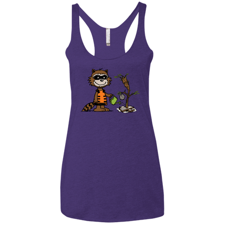 T-Shirts Purple / X-Small Groot Grief Women's Triblend Racerback Tank