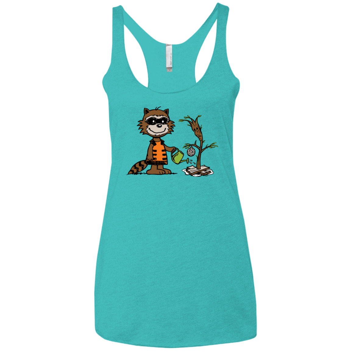 T-Shirts Tahiti Blue / X-Small Groot Grief Women's Triblend Racerback Tank