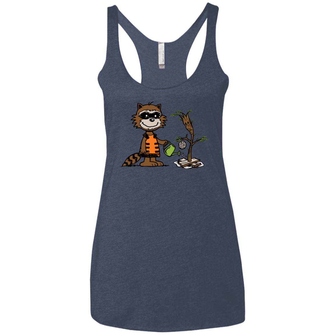 T-Shirts Vintage Navy / X-Small Groot Grief Women's Triblend Racerback Tank