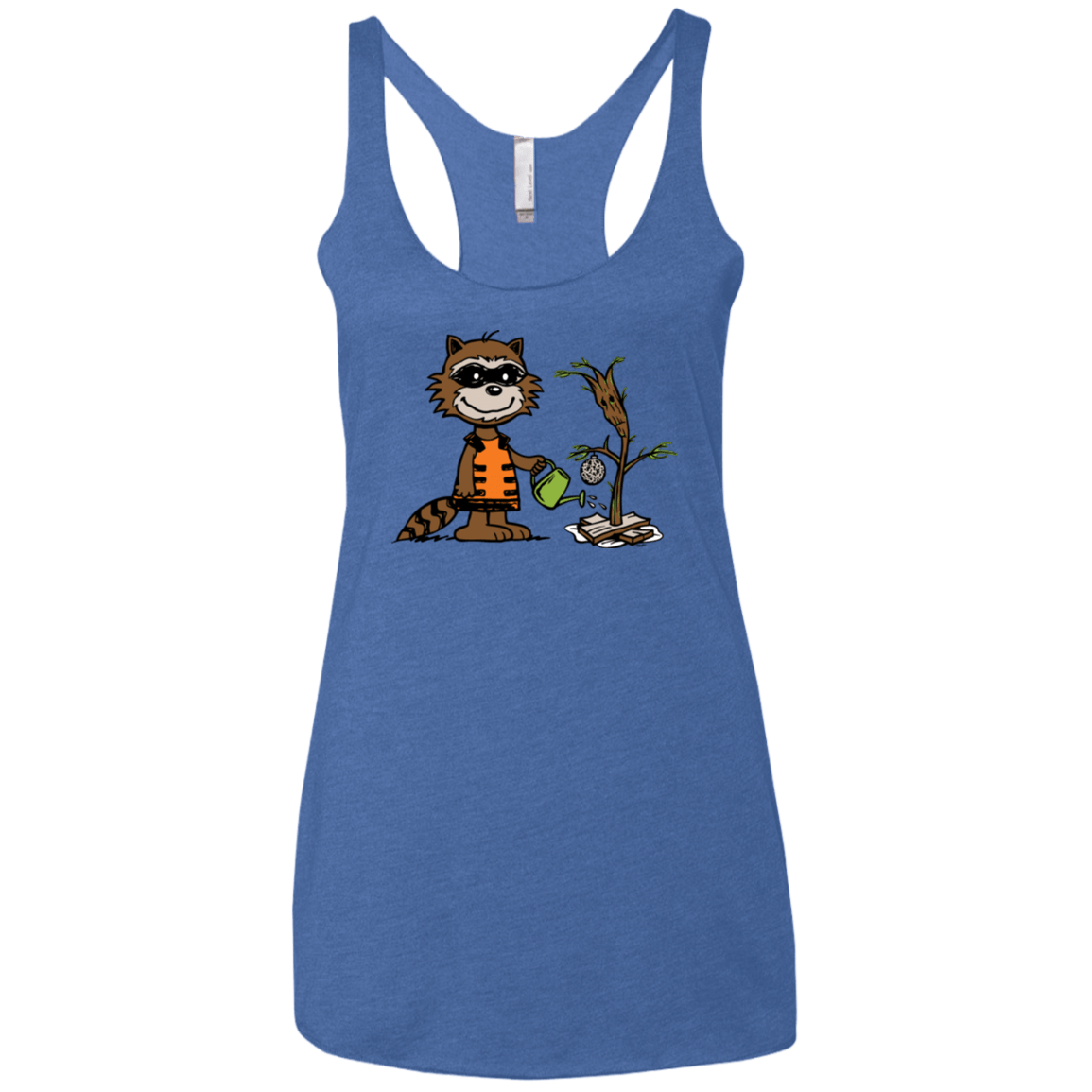 T-Shirts Vintage Royal / X-Small Groot Grief Women's Triblend Racerback Tank
