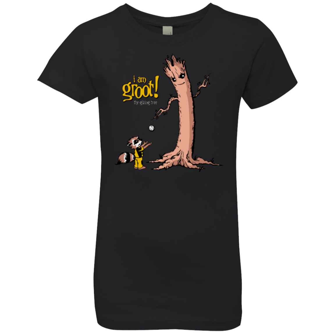 T-Shirts Black / YXS Groot Is Giving Girls Premium T-Shirt