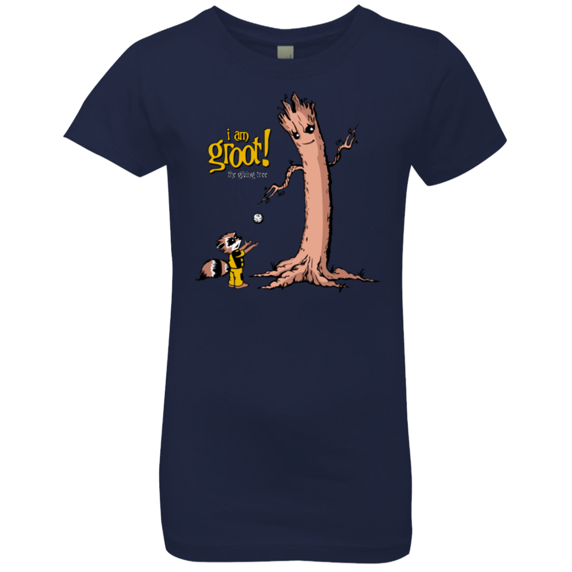 T-Shirts Midnight Navy / YXS Groot Is Giving Girls Premium T-Shirt