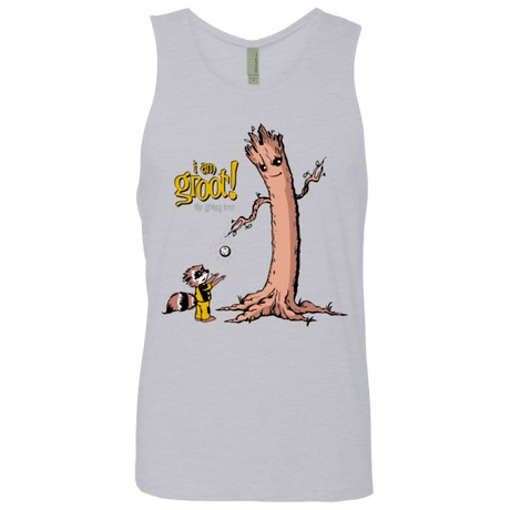 T-Shirts Heather Grey / Small Groot Is Giving Men's Premium Tank Top