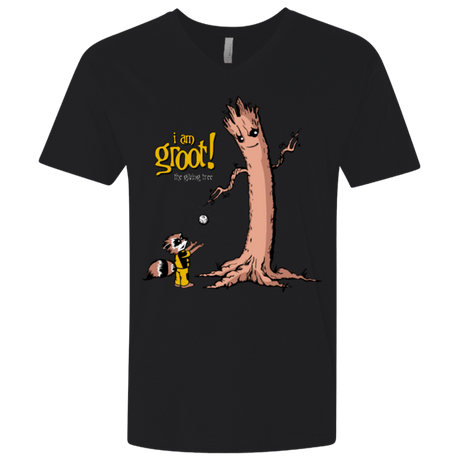 T-Shirts Black / X-Small Groot Is Giving Men's Premium V-Neck