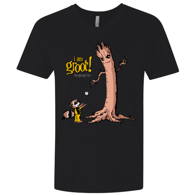 T-Shirts Black / X-Small Groot Is Giving Men's Premium V-Neck