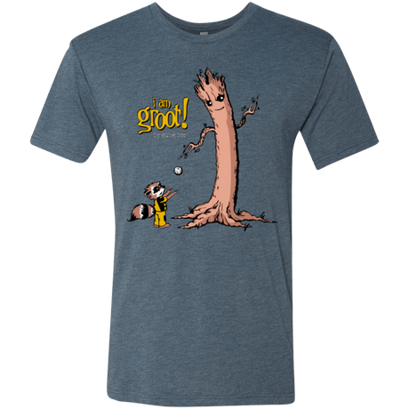 T-Shirts Indigo / Small Groot Is Giving Men's Triblend T-Shirt