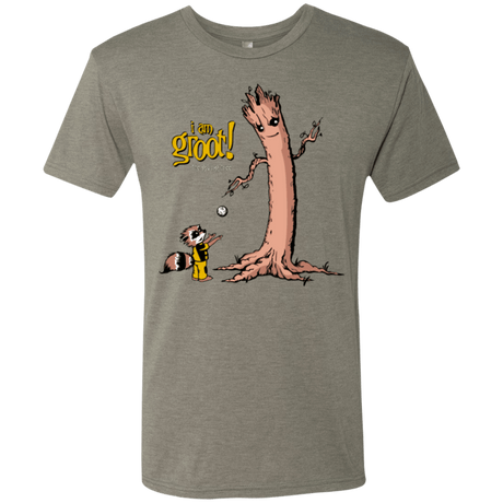 T-Shirts Venetian Grey / Small Groot Is Giving Men's Triblend T-Shirt