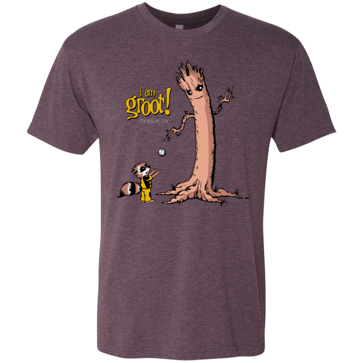 T-Shirts Vintage Purple / Small Groot Is Giving Men's Triblend T-Shirt